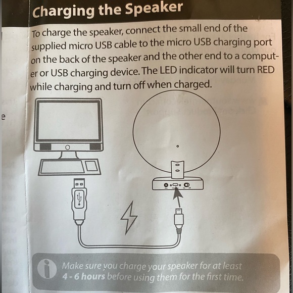 SHARPER IMAGE Wireless speaker SBT635 - Picture 4 of 8